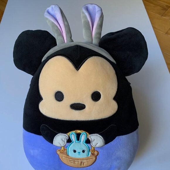 Disney Squishmallows Mickey Mouse Bunny Ears Plush – Easter Edition – 14” - Picture 1 of 5
